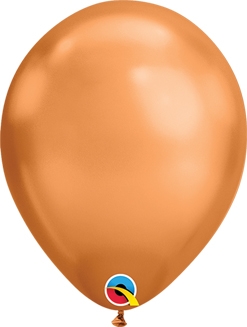 7 Inch Chrome Copper Latex Balloon 100pk