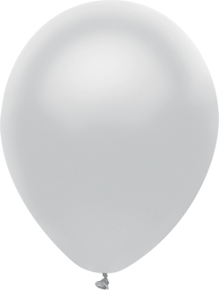 7 Inch ProPak Metallic Silver Latex Balloons 100pk
