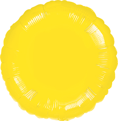 Std Yellow Circle Balloon