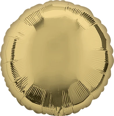 Std White Gold Circle Balloon