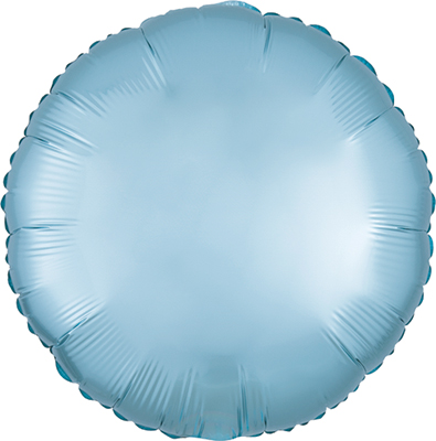 Std Pastel Blue Satin Luxe Circle Balloon