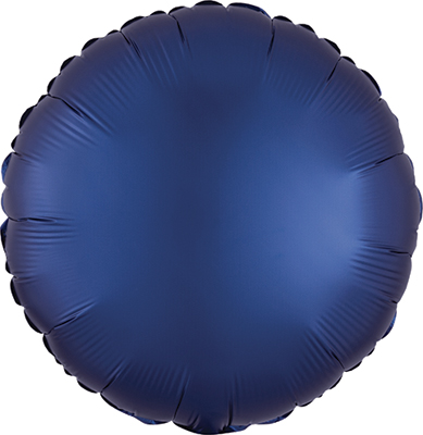 Std Navy Satin Luxe Circle Balloon
