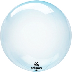18 Inch Crystal Clearz Blue Orbz Balloon