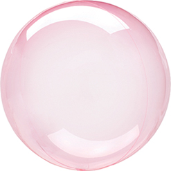 18 Inch Crystal Clearz Dark Pink Orbz Balloon