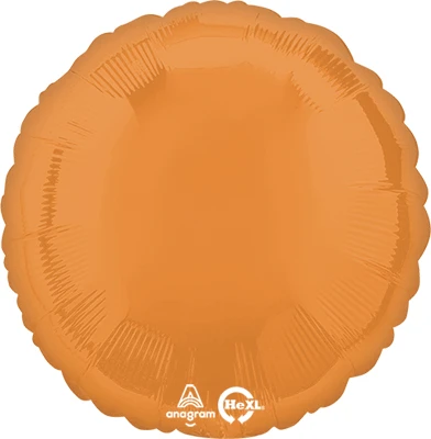 Std Vibrant Orange Circle Balloon