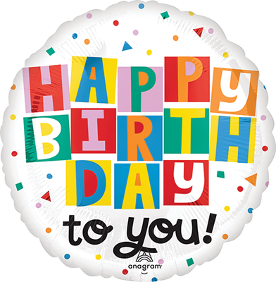 Std. Birthday Celebrate the Day Balloon