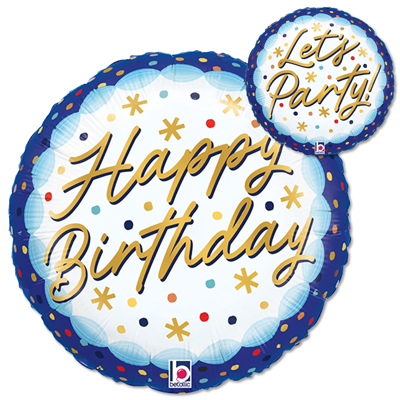 Std Birthday Party Confetti Balloon