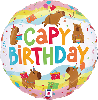 Std Birthday Capybara Balloon