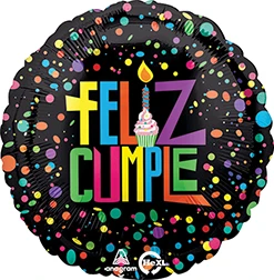 Std Feliz Cumpleaños Confeti Balloon