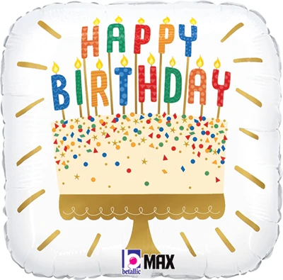 Std Birthday Cake Candles Balloon