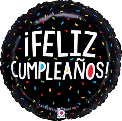 Std Cumplea&ntilde;os Confeti Coloridos Balloon