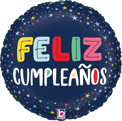 Std Cumplea&ntilde;os Estrellas Balloon
