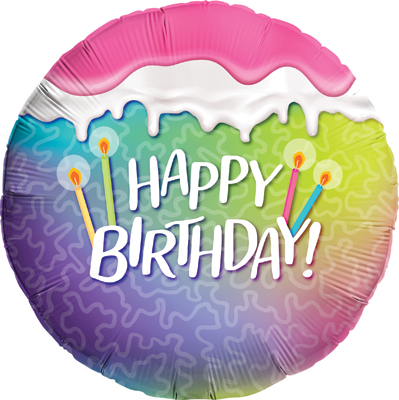 Std Birthday Vibrant Cornelli Balloon