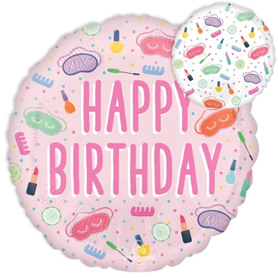 Std Birthday Spa Party Balloon