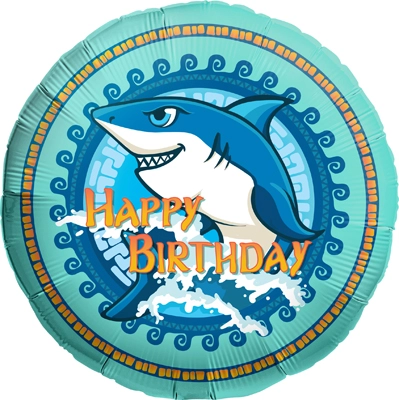 Std Birthday Tribal Shark