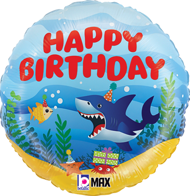 Std Birthday Ocean Party Balloon