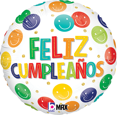 Std Cumpleanos Sonriente Balloon