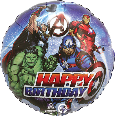 Std Birthday Avengers Balloon