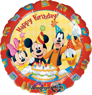 Std Birthday Disney Friends Balloon