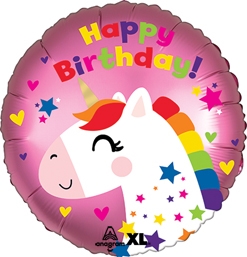 Std Birthday Unicorn Balloon
