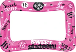 23" Birthday Air-fill Selfie Frame Sweet Sixteen Balloon