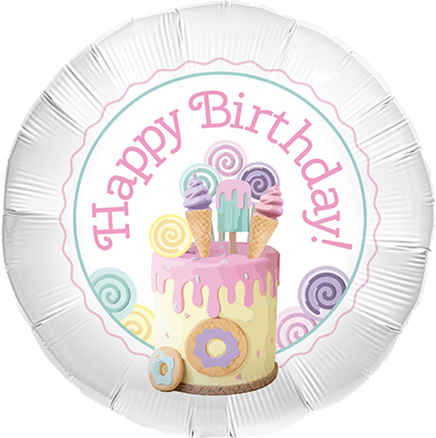 Std Birthday Luscious Cake Balloon