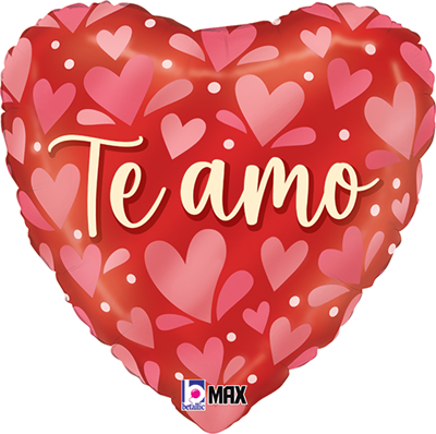 Std Te Amo Corazones Adornados Balloon