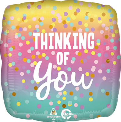 Std Thinking of You Pastel Dots Balloon