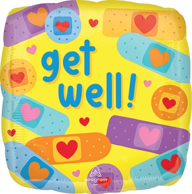 Std Get Well Bandage Balloon