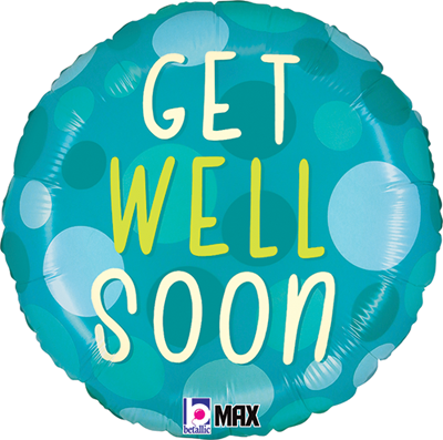 Std Get Well Garden Dots Balloon