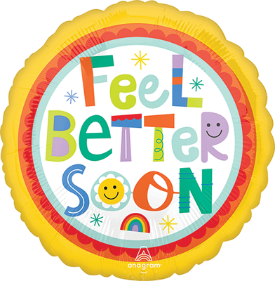 Std Get Well Playful Type Balloon