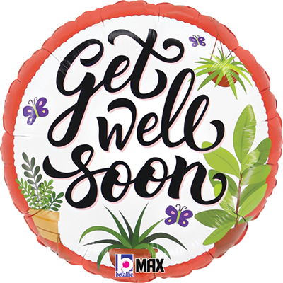 Std Get Well Plants Balloon