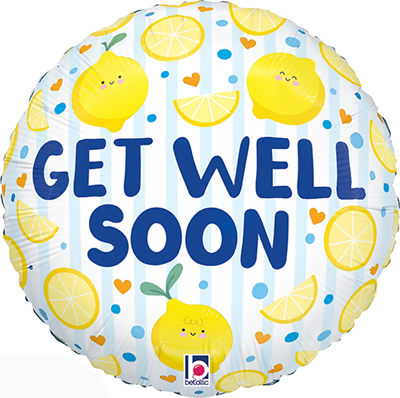 Std Get Well Soon Lemons Balloon