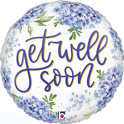 Std Get Well Soon Hydrangea Balloon