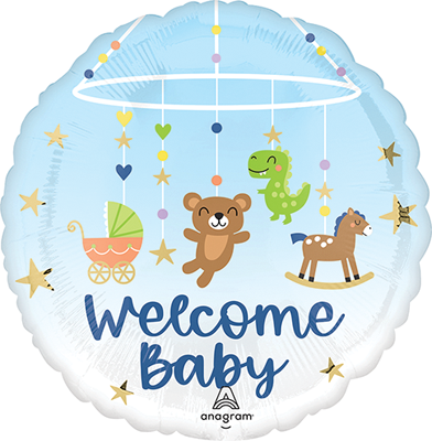 Std Baby Tiny Treasures Boy Balloon