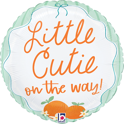 Std Baby Little Cutie on the Way Balloon