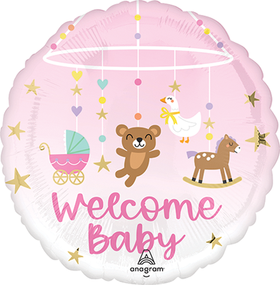 Std Baby Tiny Treasures Girl Balloon