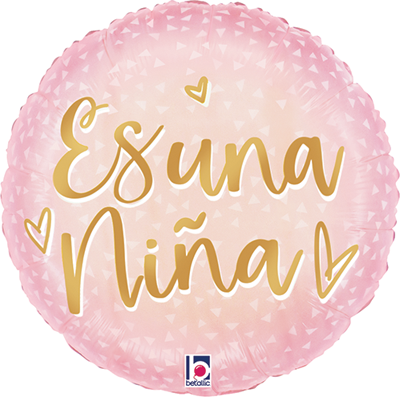 Std Beb&eactue; Rosa Sat&eacute;n Balloon