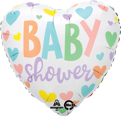 Std Baby Shower Hearts Balloon