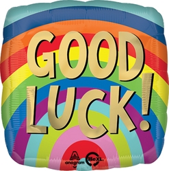 Std Good Luck Rainbow Stripes Balloon