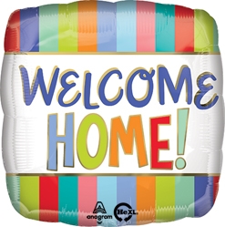 Std Welcome Home Stripes Balloon