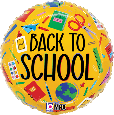 Std School Back to School Supplies Balloon