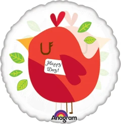 Std Red Bird See-Thru Balloon