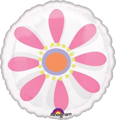 Std Pink Flower See-Thru Balloon