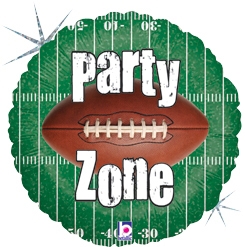 Std Party Zone Football Holographic Balloon