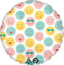 Std Smiles Faces Balloon