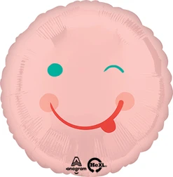 Std Pink Smiles Balloon