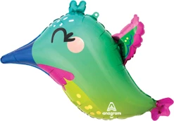 25 Inch Colorful Hummingbird Balloon