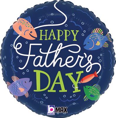 Std Father's Day Fishing Balloon