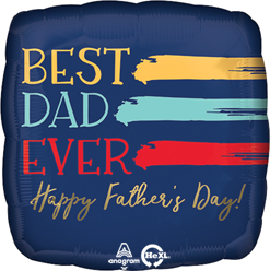 Std Happy Father's Day Painted Best Dad Ever Balloon